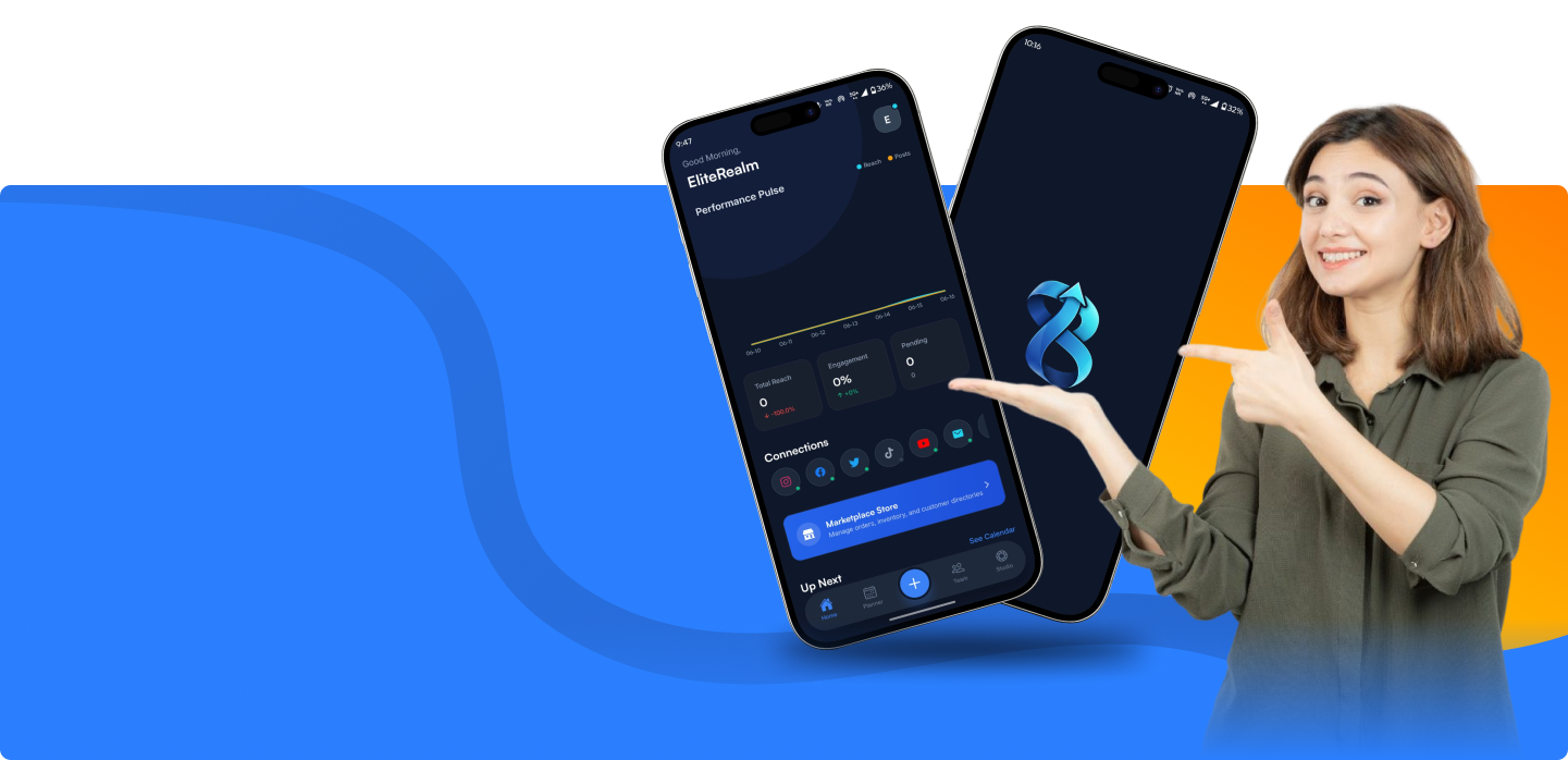 BlueNath mobile app workspace preview